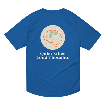 Quiet Miles Loud Thoughts Activewear T-Shirt - sad miles club.