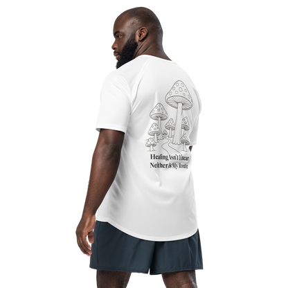 Healing Isn't Linear Activewear T-Shirt - sad miles club.
