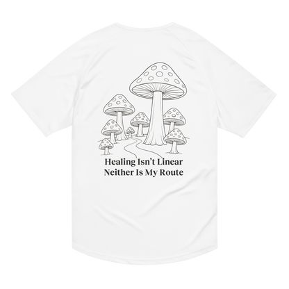 Healing Isn't Linear Activewear T-Shirt - sad miles club.