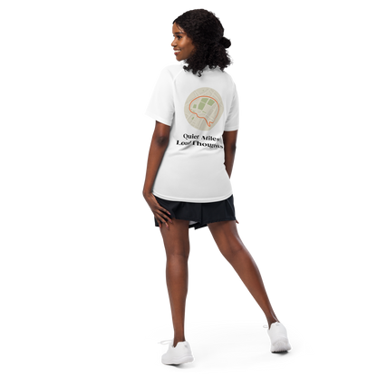 Quiet Miles Loud Thoughts Activewear T-Shirt - sad miles club.